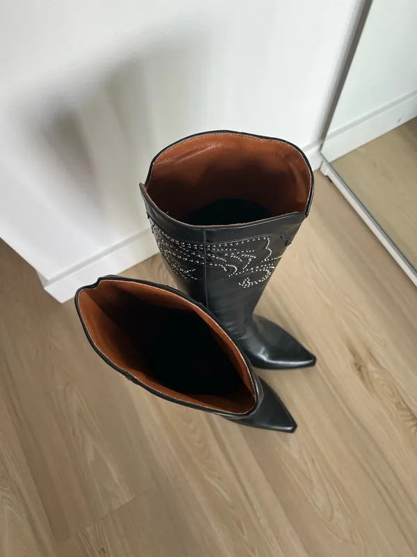 Amazon Cowboy boots black 6 - Image 3