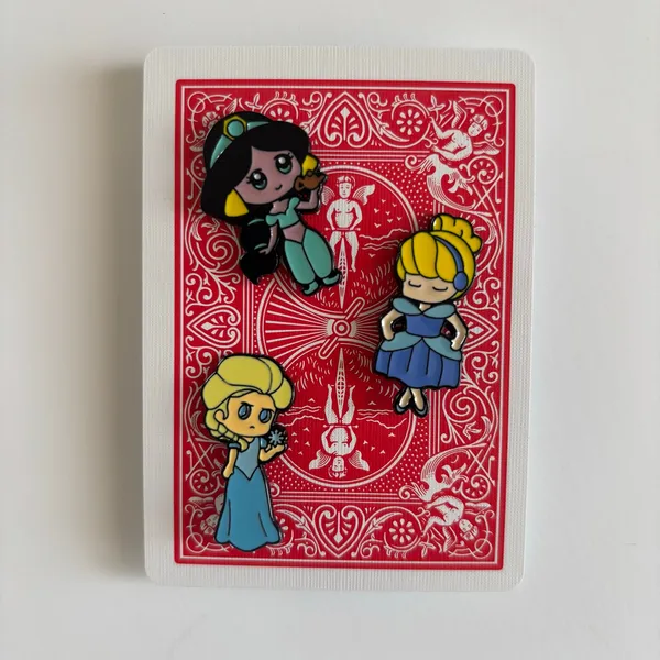 Disney Princess Enamel Pin Bundle Jasmine, Ariel, Snow White, Elsa & Cinderella - Image 4