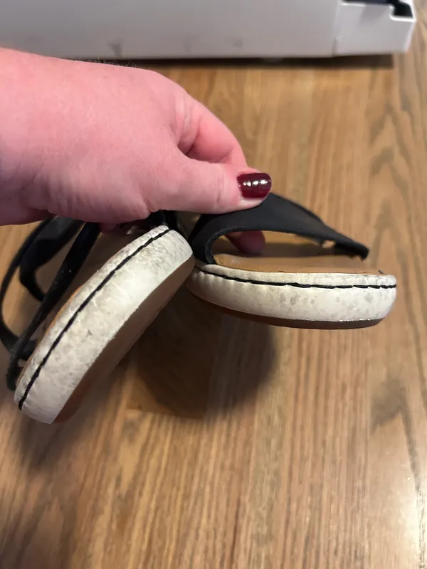 Born Black Strappy Sandals Size 9 - Image 2