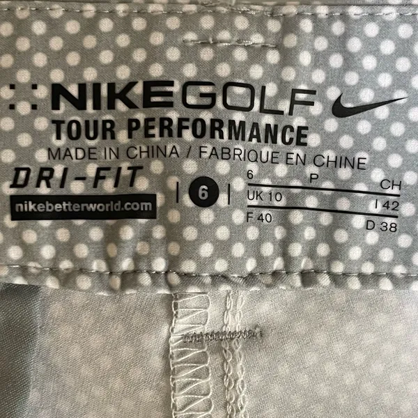 Nike Greens Dri-FIT Golf Shorts Sz 6 - Image 10