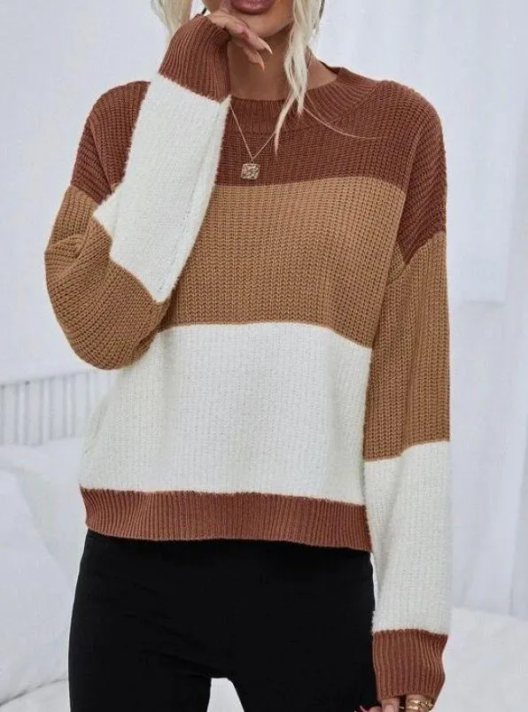 SheIn Color Block Drop Shoulder Sweater - Image 2