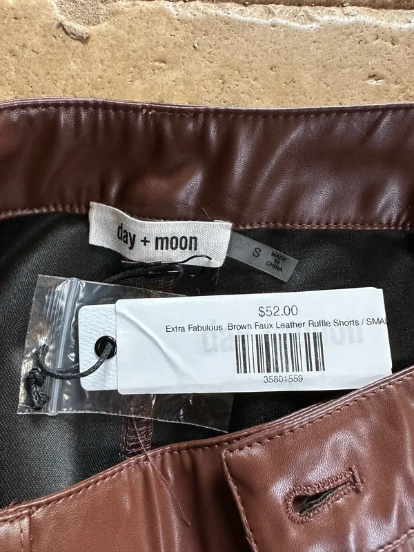 Boutique Leather Shorts - Image 3