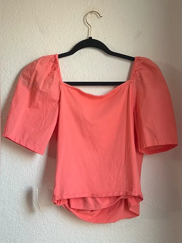 Anthropologie Puff-Sleeve Wrap Top - Image 6