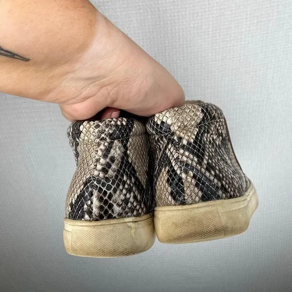 COCONUTS Snakeskin Print Slip On Sneakers Ankle Fashion Casual‎ Shoes - Image 5