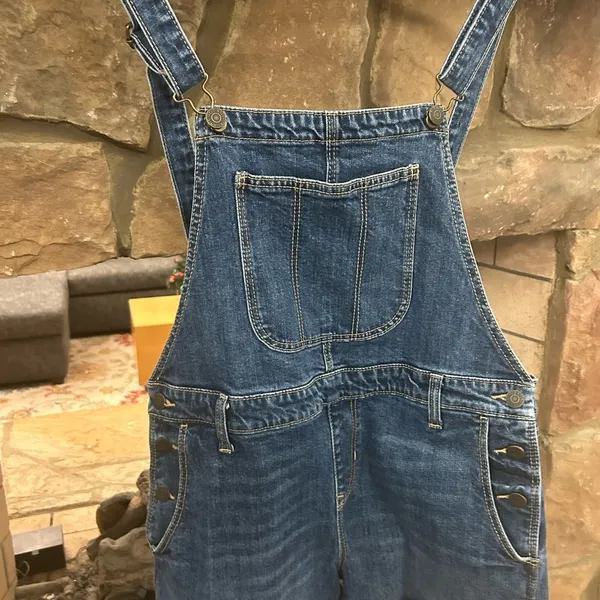 Denim Overalls with Adjustable Straps Medium—get ready to get cute with OLD NAVY - Image 2