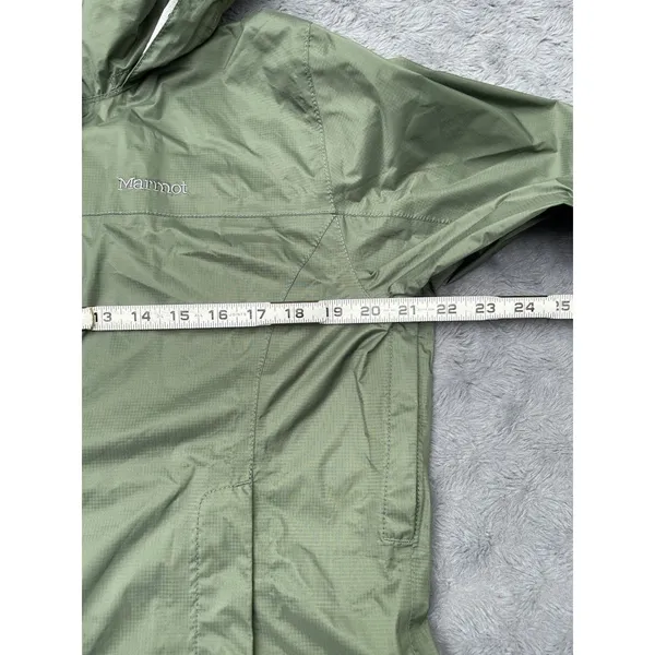 Marmot x Thrive Works Precip Waterproof Rain Jacket Women's Size L Olive NWOT - Image 9