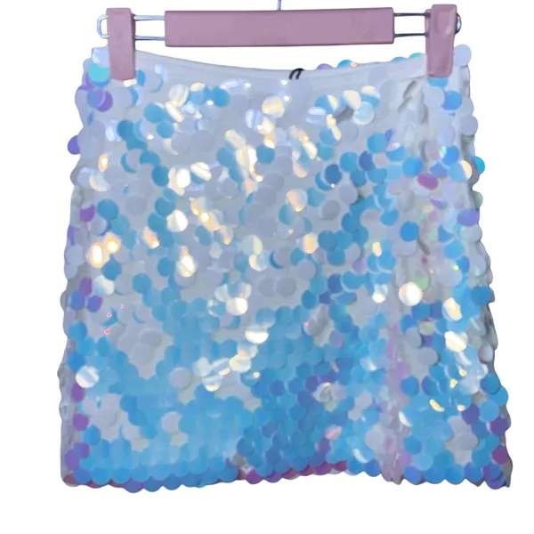 NWT Nasty‎ Gal Iridescent Disc Sequin Mini Skirt US Size 0 - Image 8