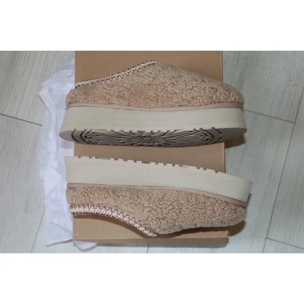UGG Tazz Maxi Curly Genuine Shearling Platform Slippers - Image 12