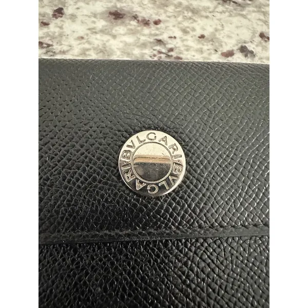 BVLGARI black‎ leather shw long wallet - Image 3