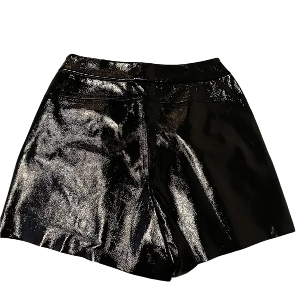 Zara Vinyl Effect Faux Leather Skort Black Size XS NWT - Image 5