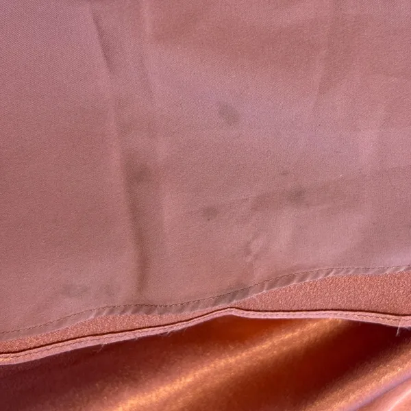 Birdy Grey‎ Anne Dress Terra Cotta Shiny Satin Strapless Maxi Bridesmaid Size XL - Image 9