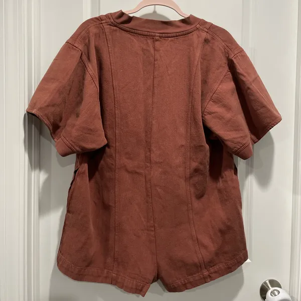Free People Easton Button-Up Romper Size XS - Image 4