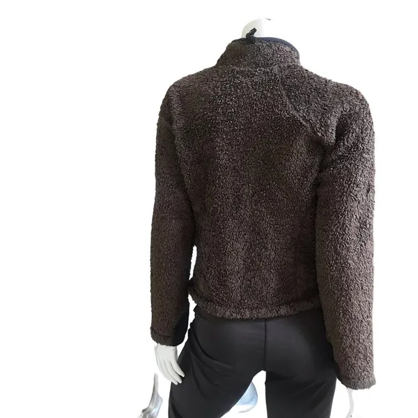 Mountain Hardwear Full Zip Fleece Brown Jacket with Zipped Pockets Womens Size M - Image 3