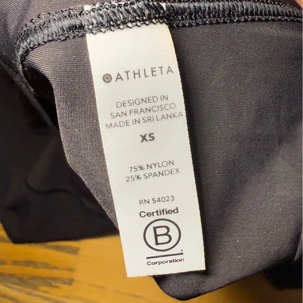 ATHLETA Workout Tank Top Racerback Black Lightweight XS‎ - Image 2
