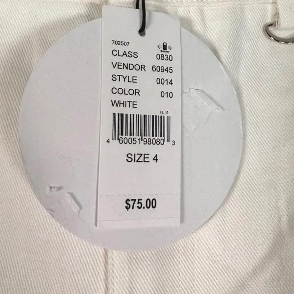 Princess Polly White Wide Leg Cargo Pants High Waisted Utility Trousers Size 4 - Image 6