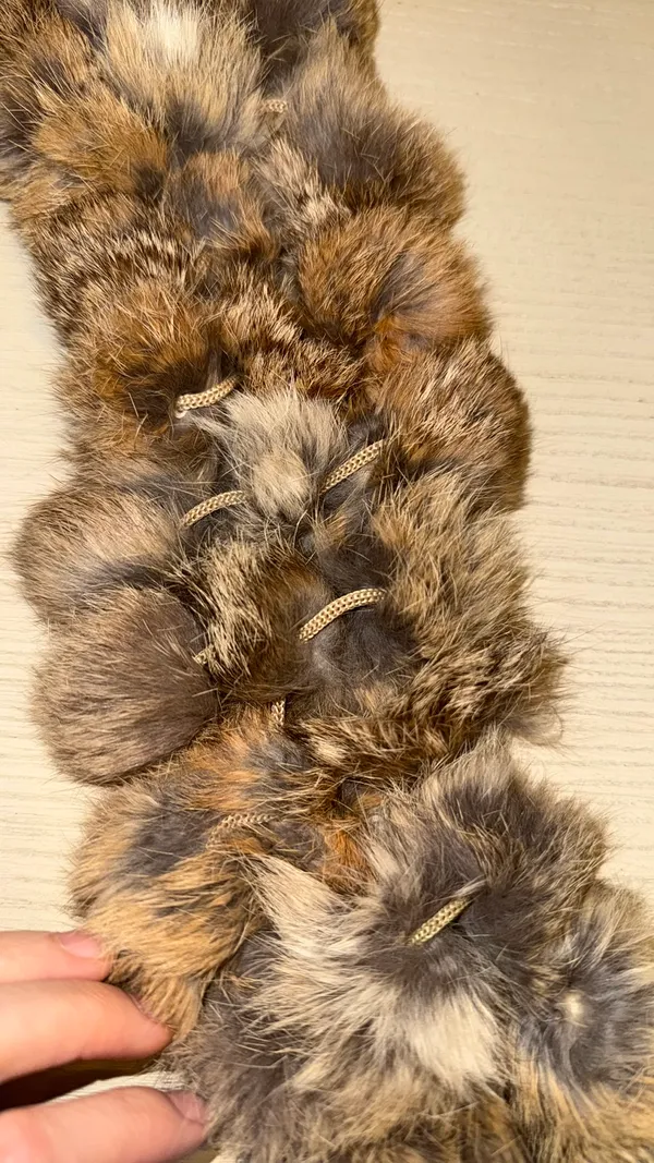 Rabbit scarf Brown - Image 3