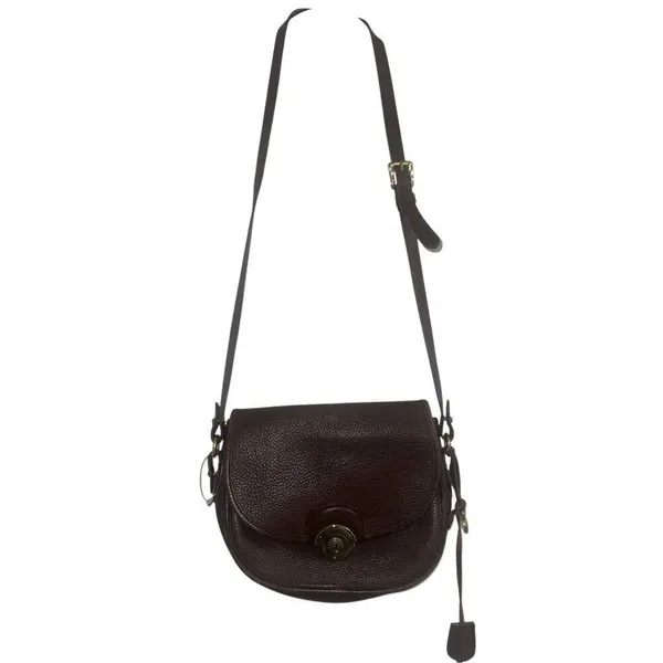 ✨Vintage Dooney & Bourke Awl Leather Compartment Flap Brown Bag✨ - Image 2