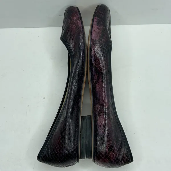 Sam Edelman Snakeskin Leather Ballerina Flats Size 8M - Image 7