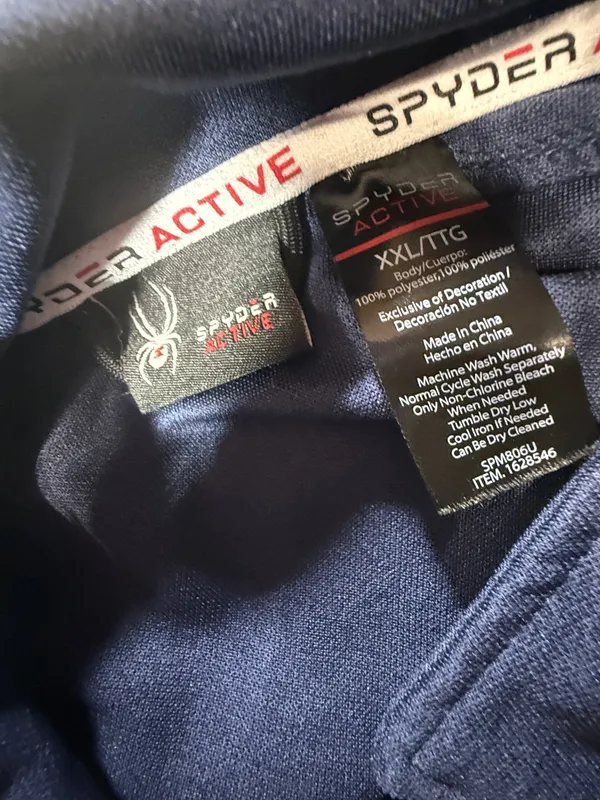 Spyder Active Men’s Full-Zip Jacket NWOT Size 2XL Navy - Image 7