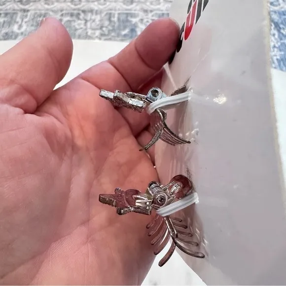 Vintage Scunci Glitter Star Silver Metal Mini Clips‎ Y2K 90s Girlhoodcore NWT - Image 5