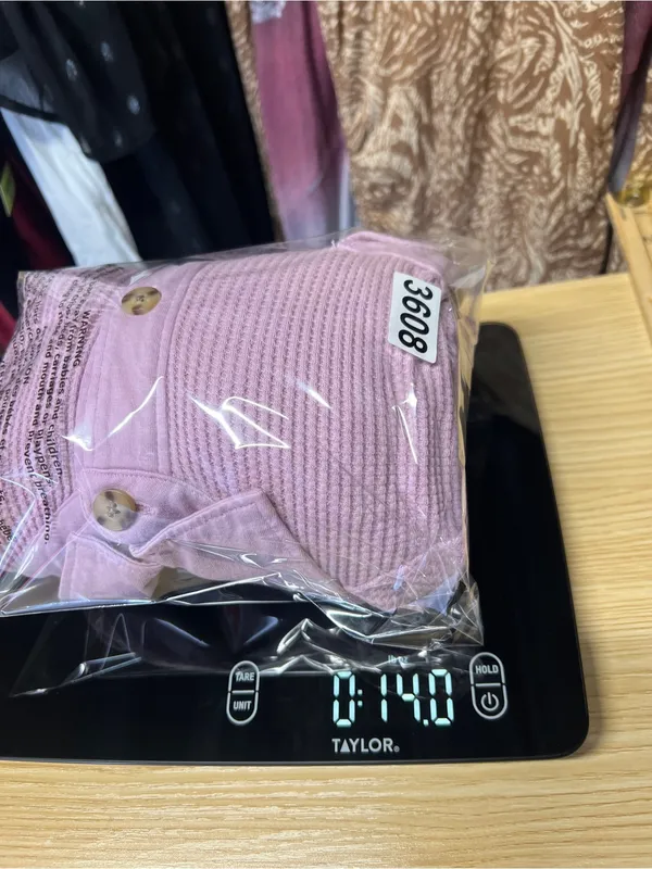 J.Jill Waffle‎ Knit Button Down Shirt Pink Cotton Shacket XL - Image 13