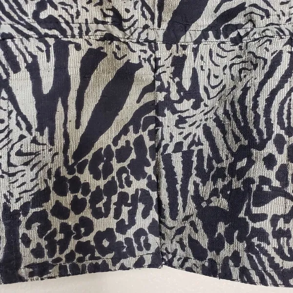 Chico's Womens S 100% Silk Animal Print Open Front Blazer - Image 7