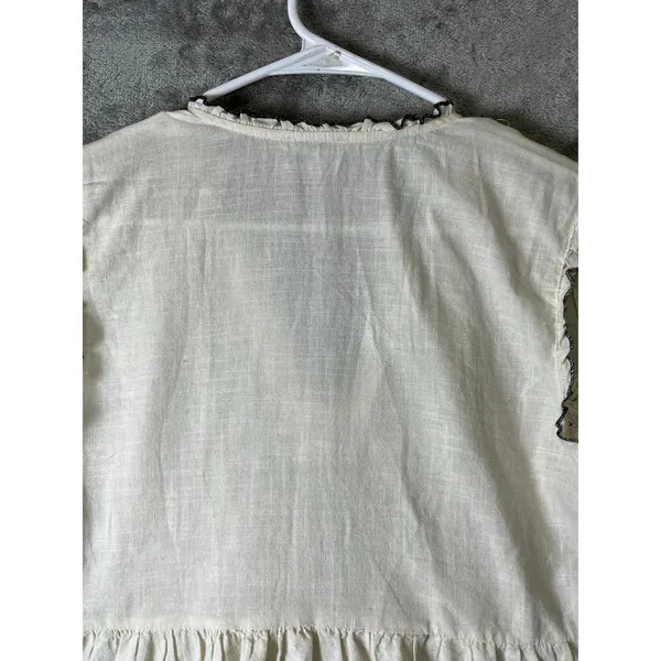 Sundance Farrah Dawn Embroidered Cotton‎ Tunic Top XS Boho Prairie Cottagecore - Image 4