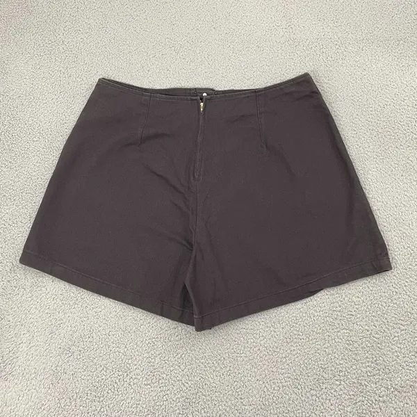 NEW Modom Designs Skort Women 24 Brown Button Front Vintage Cotton - Image 4