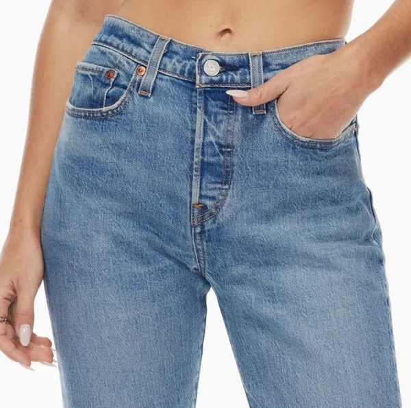 Levi's Wedgie Icon Straight Leg Jeans - Size 26 - Image 11
