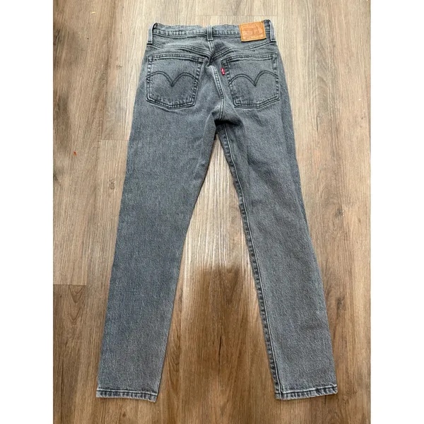Levi premium 501 Original Fit Jeans‎ Grey Wash Women W25 L28 - Image 2