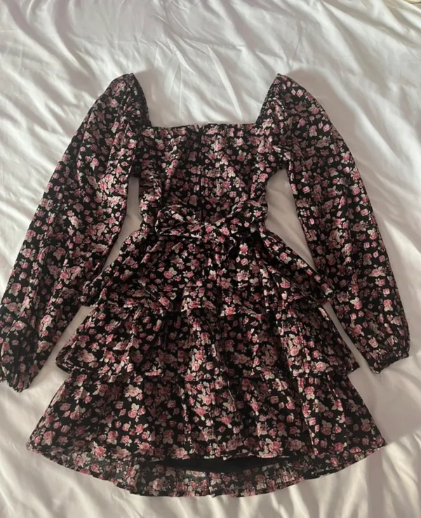 Floral Altar'd State Mini Dress XS - Image 2