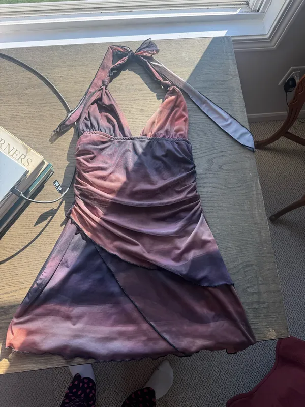 Halter top dress Purple - Image 2