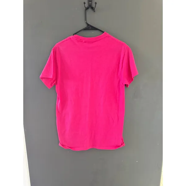 Thrasher Magazine Graphic T-Shirt Hot Pink Yellow Logo Skate Tee Womens Small - Image 4
