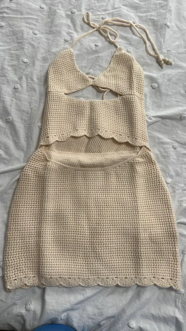Amazon Crochet vacation cut out dress - Image 3