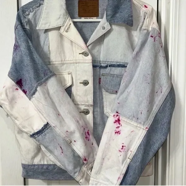 Levi's Light Blue Denim Oversized Jacket(Size XS) - Image 11