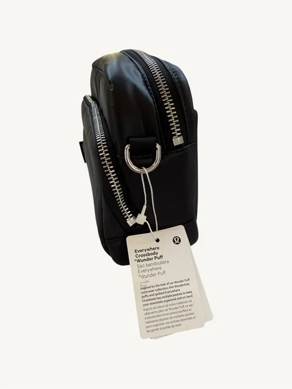 Lululemon Everywhere Crossbody 2L Wunder Puff Black Quilted Bag NWT Unisex - Image 9