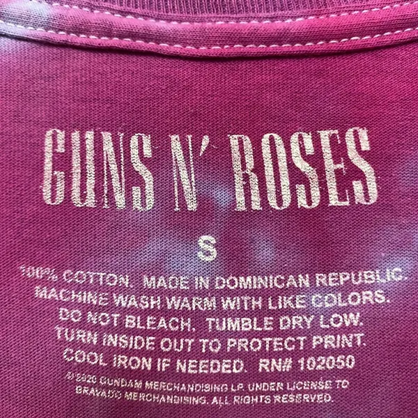 Guns N’ Roses Logo Rock Tie Dye Tshirt size Small - Image 4