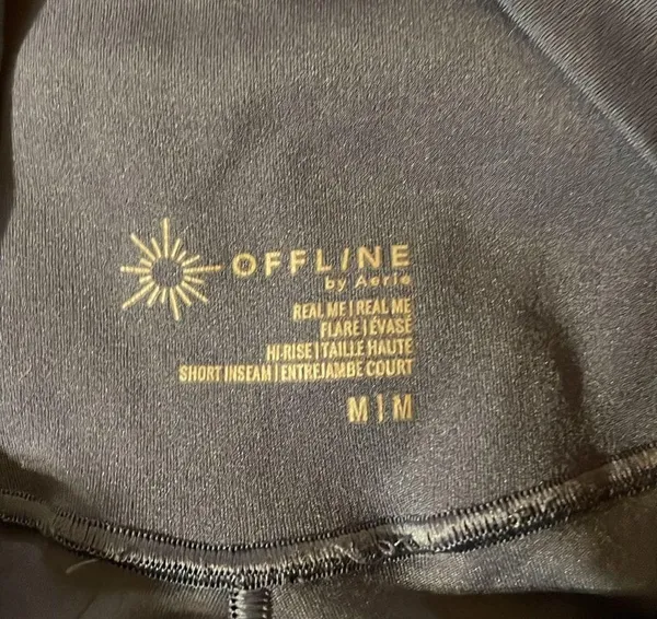 Offline by Aerie real me flare hi-rise short inseam leggings size M - Image 3