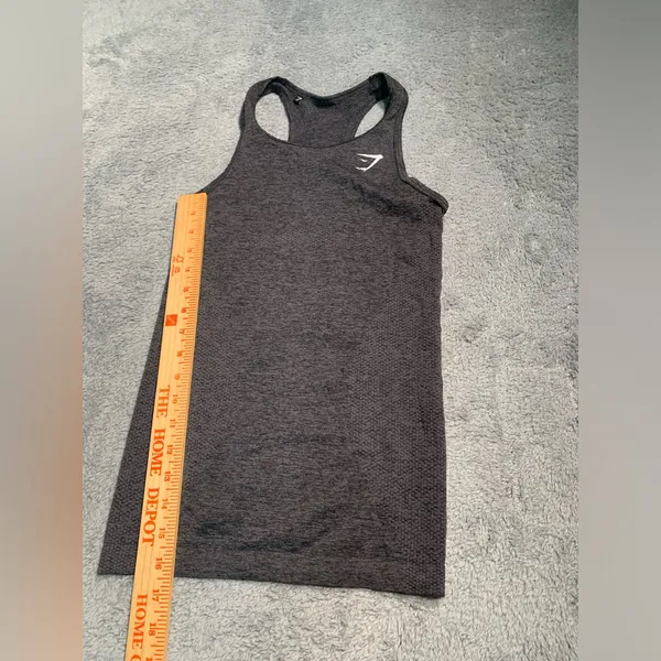 Gymshark Gray Racerback Tank Top - Image 8
