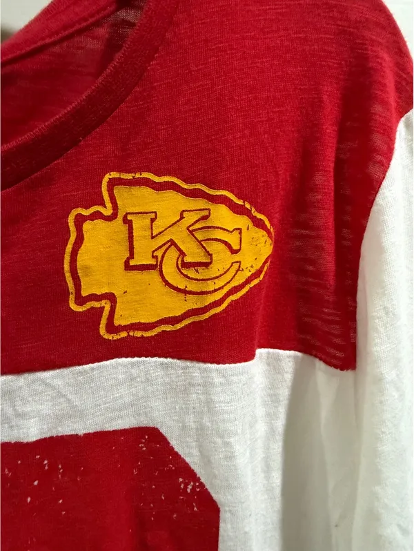 Kansas City Chiefs Women's 3/4 Sleeve Shirt Size XL - Image 3