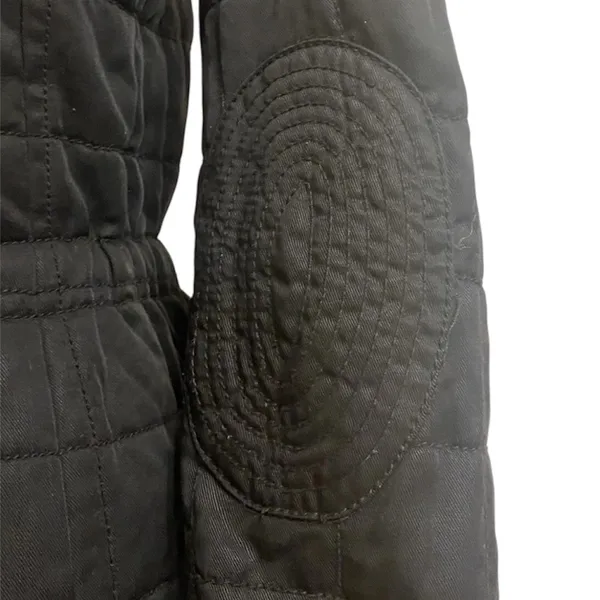 Aritzia Wilfred Marquis Black Quilted Coat Jacket w/ Adjustable Cinched Waist - Image 7