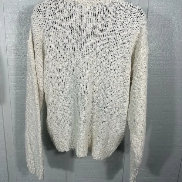 Maggie Lawrence Vintage Ivory Women’s Beaded Sweater Size Medium EUC - Image 6