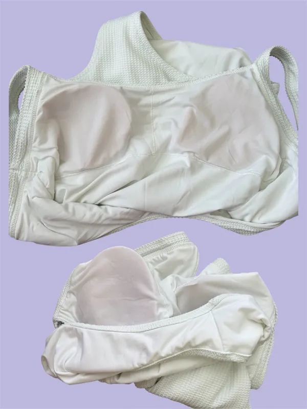 Aerie Waffle Scoop One Piece Swimsuit medium solid white - Image 7