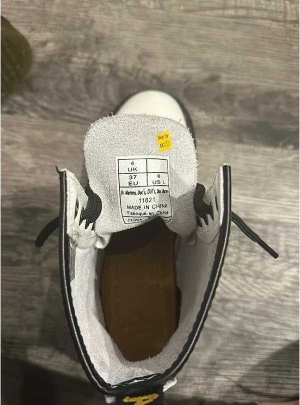 Dr. Martens White 1460 Ankle Boots - Image 3
