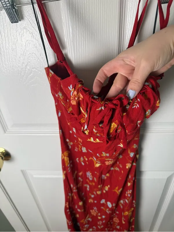 Reformation Camira Floral-Print Crepe Midi Dress in Borsa 6 - Image 4