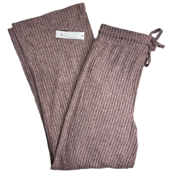 Rose Pink Lounge Pants Super Soft Wide Leg Drawstring Waist I Am Medium NEW - Image 2
