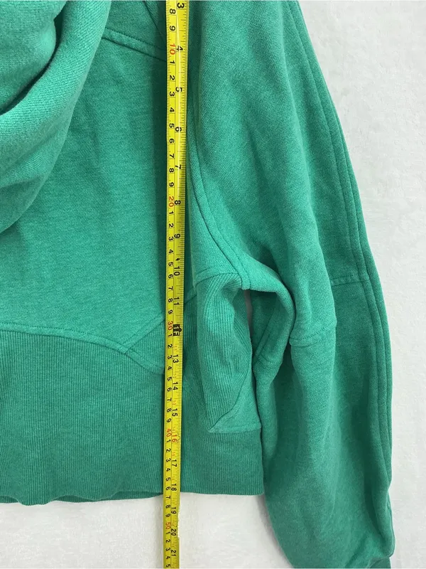 Lululemon Scuba Green Half-Zip Hoodie Pullover - Women's 888 - Image 7