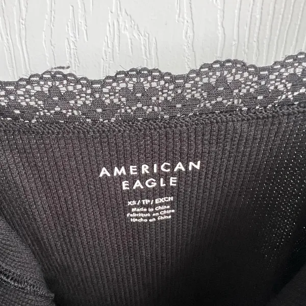 American Eagle Outfitters Black Fitted Bustier Bodysuit - Image 2