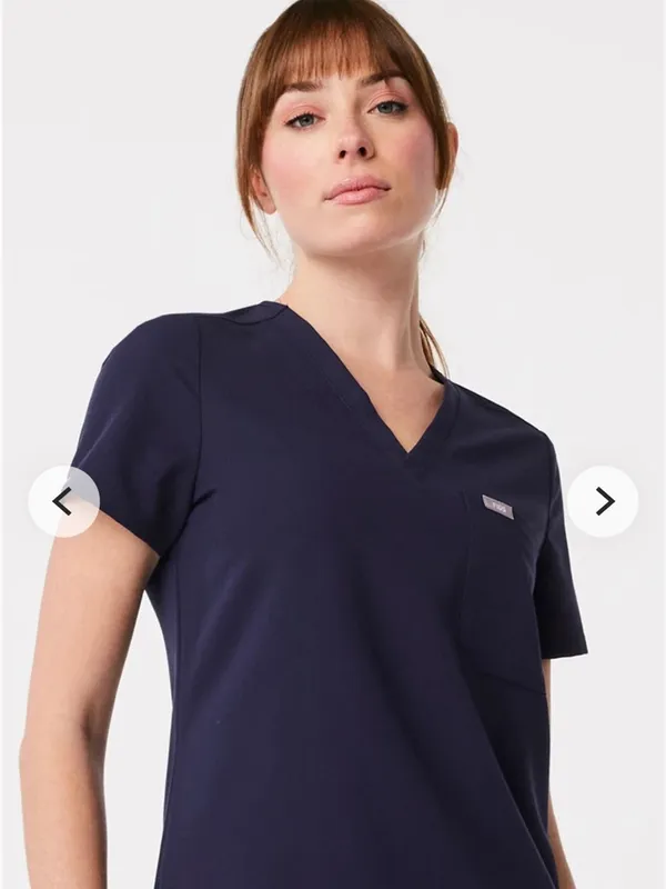 Figs Technical Collection in Deep Blue Nurse scrubs size large 2 piece set - Image 14