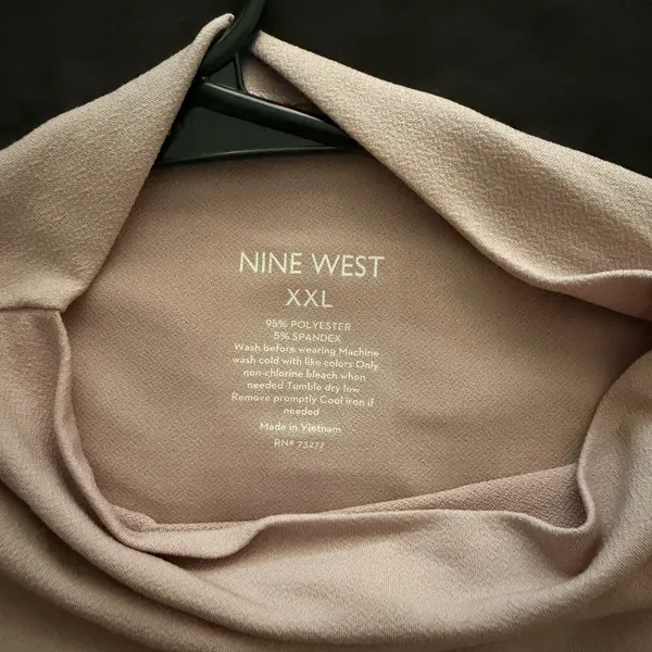 Nine West Mauve Cowl Neck Tank - Image 3